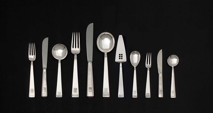 Josef Hoffmann / Alexander Sturm - 181-Pice Set of Silver Cutlery | MasterArt